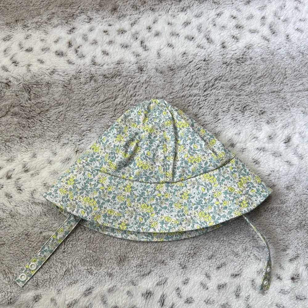 Zara pastel floral bucket hat girls OS waterproof outdoor beach girlhoodcore